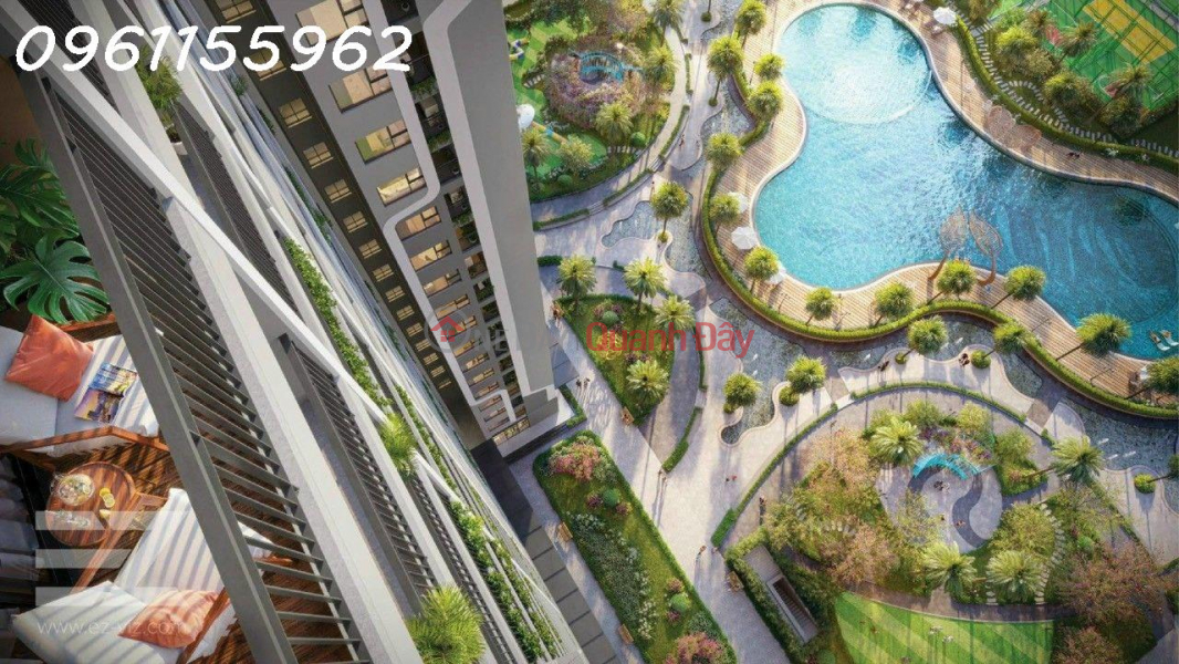 đ 2,94 tỷ, Bán Căn 1PN+1 The Miami GS6 Tầng 05 Căn 06 - Siêu VIP - View Nội Khu - Hướng Đông Nam.