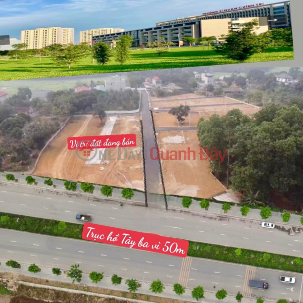 Land for sale by owner divided into 63m2\\/lot near National University - FPT near Highway 21 and West Lake - Ba Vi axis for 1.3 billion Sales Listings
