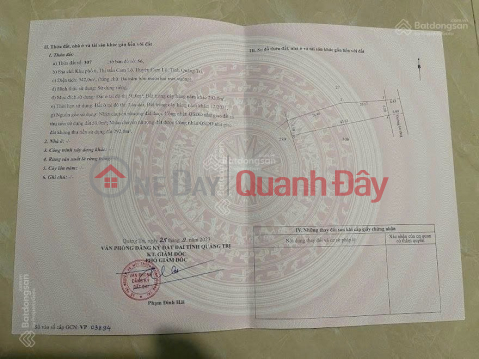 BEAUTIFUL LAND - INVESTMENT PRICE - NEED TO SELL LAND LOT ON Can Vuong Street, Cam Lo Town, Cam Lo, Quang Tri _0