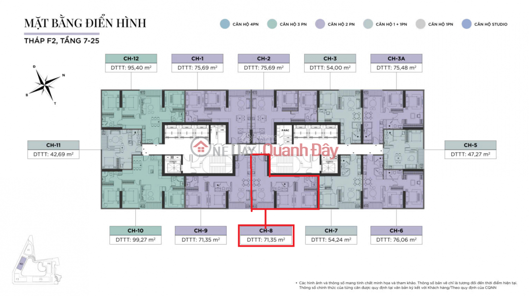 Property Search Vietnam | OneDay | Residential | Sales Listings Urgent sale of an 80.7 m2 apartment in Building F2 - Sun Feliza Suites, Cau Giay - Prime location.