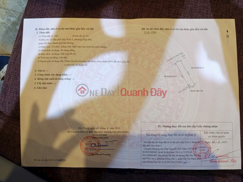 Property Search Vietnam | OneDay | Nhà ở Niêm yết bán, Lô hiếm mặt đường Trần Minh Thắng – chỉ từ 2x triệu/m², pháp lý chuẩn, sẵn sổ – ZALO 0567 222 555