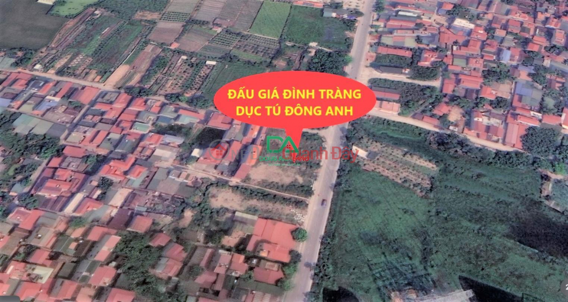 đ 2 Billion | Auction land in Dinh Trang village, Duc Tu commune, Dong Anh district, 20m wide business road surface
