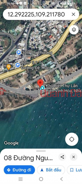 đ 42 Billion | LAND FRONTAGE ON NGUYEN CO THACH, VINH HOA, NHA TRANG - SUPER BEAUTIFUL SEA VIEW