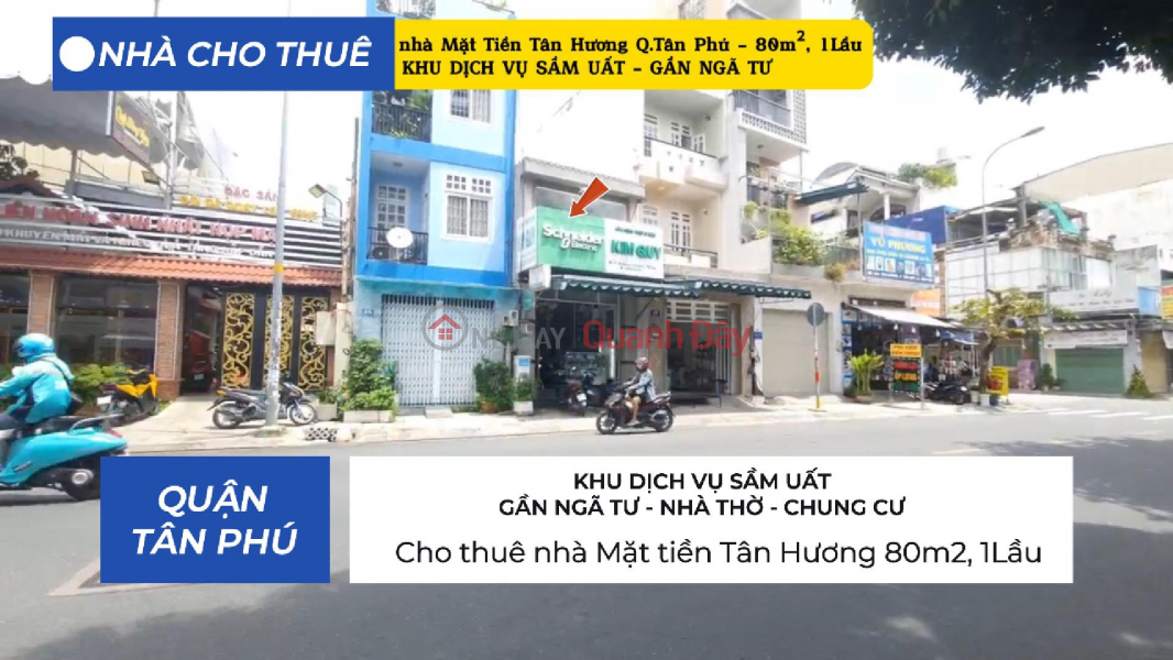 House for rent, Tan Huong frontage, 80m2, 1 floor - BUSY SERVICE AREA Rental Listings