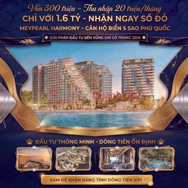 Property Search Vietnam | OneDay | Nhà ở, Niêm yết bán | Đón sóng APEC 2027 - MEYPEARL HARMONY PHÚ QUỐC - Căn hộ giá chỉ từ 1.6 tỉ - Sở hữu lâu dài
