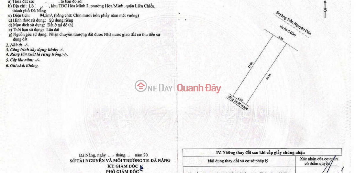 Property Search Vietnam | OneDay | Nhà ở | Niêm yết bán, Bán đất đường Trần Nguyễn Đán - Sát Hồ Tùng Mậu