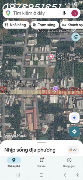 Bán Đất 134m2 giá 780 triệu tại - Chọn - Xã Tân Mỹ Chánh, Thành phố Mỹ Tho, Tiền Giang Niêm yết bán