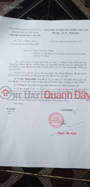 Stuck in money need to sell very urgently the cheapest land lot in Can Gio Area 8808m² - 1% commission for you. Vietnam, Sales, đ 81 Billion