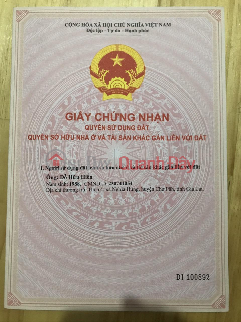 SỞ HỮU NGAY LÔ ĐẤT ĐẸP – GIÁ TỐT Tại Thị trấn Phú Hòa, huyện Chư Păh, Gia Lai _0