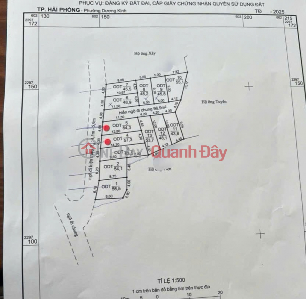 ĐẤT NGÕ Ô TÔ TƯ THỦY HÒA NGHĨA – ĐƯỜNG NHỰA TẬN NƠI – GIÁ HIẾM KHU DƯƠNG KINH ZALO 0567 222 555 Niêm yết bán