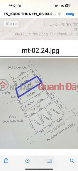 BÁN LÔ TUYẾN 2 PHẠM VĂN ĐỒNG – GẦN CHỢ QUÝ KIM – ĐỒ SƠN GIÁ CHỈ 1,4XX TỶ ZALO 0567 222 555 Niêm yết bán
