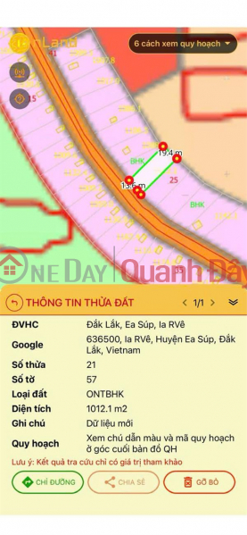 Property Search Vietnam | OneDay | Residential | Sales Listings, OWNER'S LAND - GOOD PRICE - Need to Sell Quickly Land Lot Fronting National Highway 14C, Ia RVe Commune, Ea Sup, Dak Lak