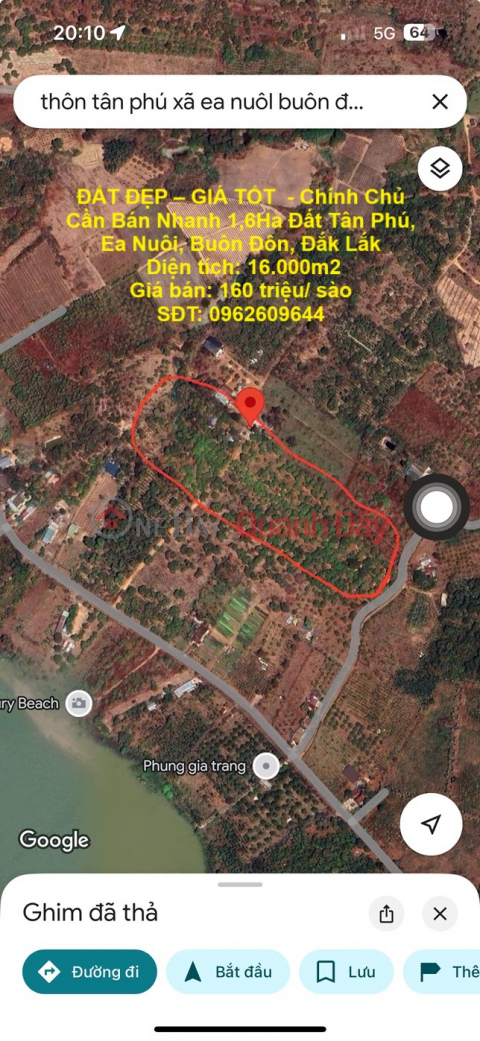 BEAUTIFUL LAND - GOOD PRICE - Owner Needs to Sell Quickly 1.6Ha of Land in Tan Phu, Ea Nuoi, Buon Don, Dak Lak _0