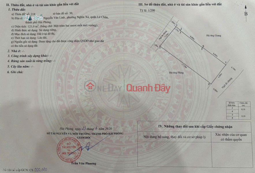 đ 9,8 tỷ, Bán nhà Vĩnh Niệm - 121m 2.5 tầng - mặt tiền 7m - ngõ 5m - giá 9.8 tỉ - gần Chợ Đôn