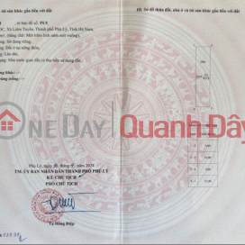 CHÍNH CHỦ CẦN TIỀN BÁN GẤP MẢNH ĐẤT TẠI PHỦ LÝ, HÀ NAM. _0