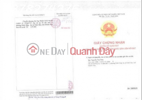 Owner needs to sell a house with two street frontages on Phan Boi Chau Street, Ninh Hoa, area 178.8m2, price 4.5 billion VND. _0