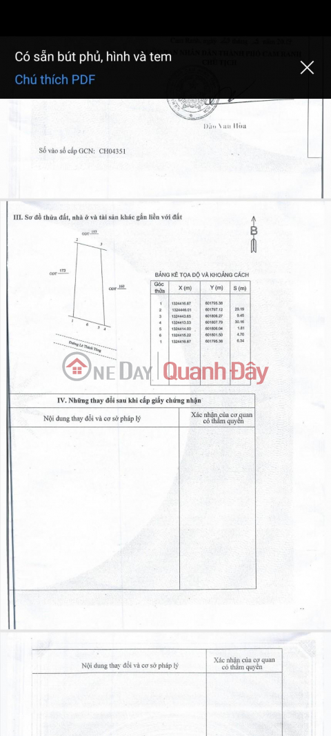 ORIGINAL LAND - GENERAL SELL QUICK HOUSE FOR BEAUTIFUL LOCATION in Cam Ranh City, Khanh Hoa Province _0