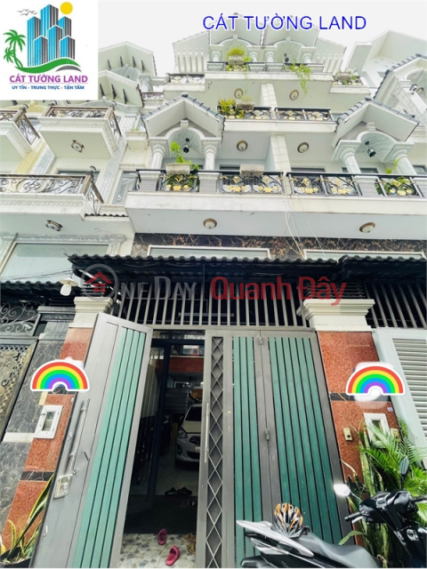 5-storey house for sale (4x14m, 5 bedrooms),Bui Quang La subdivision, Ward 12 - Only 6.6 billion _0