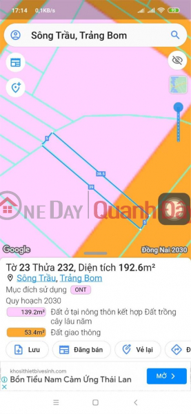 Property Search Vietnam | OneDay | Nhà ở | Niêm yết bán | ĐẤT ĐẸP - GIÁ TỐT - Cần Bán Nhanh Lô Đất Vị Trí Đắc Địa Tại Trảng Bom, Đồng Nai