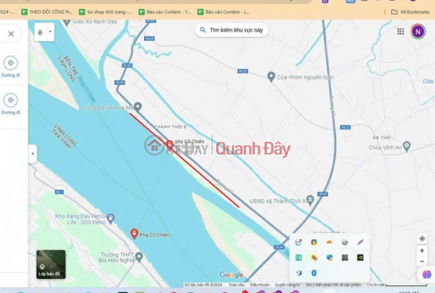 Property Search Vietnam | OneDay | | Niêm yết bán | Bán gấp lô đất mặt tiền QL60 cũ, cạnh sông Cổ Chiên – đất rộng tại Mỏ Cày Nam