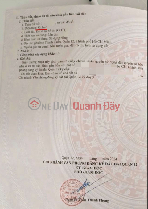 Bán đất hxh Tô Ngọc Vân Q12 , 83m2 ( 4x21 ) , tương lai mt đường 25m , 3tỷ1 TL - 0932030061 _0