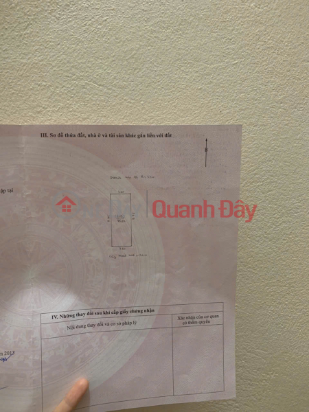 đ 3.9 Billion | OWNER FOR SALE 3-STOREY HOUSE - 36m², GROUP 26, NEAR LAP GHAP MARKET