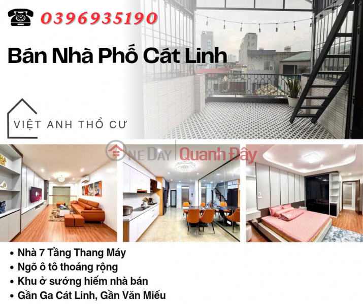 House for sale on Cat Linh Street, 7 floors, luxury elevator, car alley, price: 13.7 billion, contact: 0396935190. Sales Listings