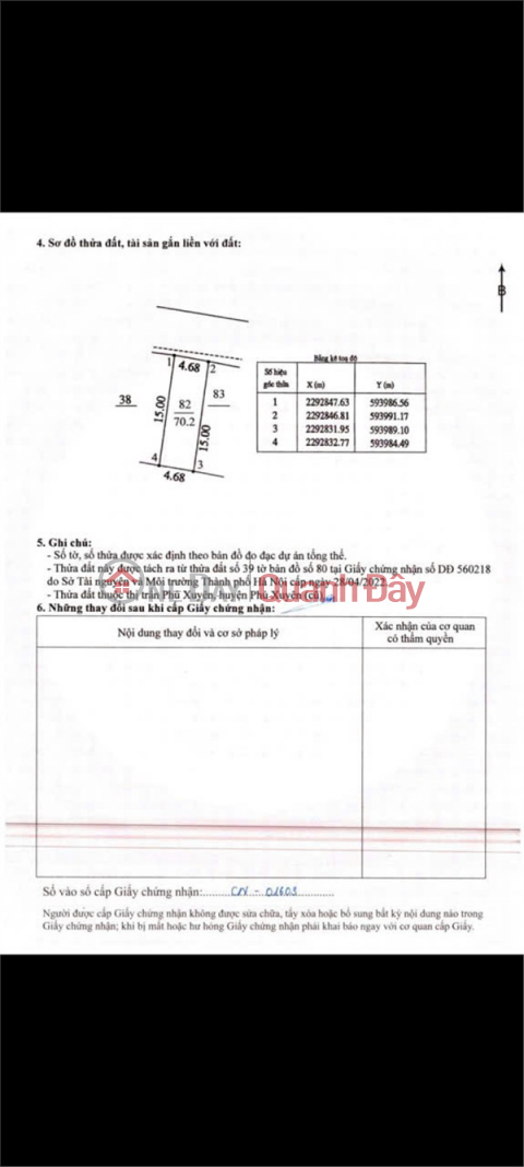 PRIME LAND - GREAT PRICE - OWNER NEEDS TO SELL QUICKLY: A plot of land in a beautiful location in Phu Xuyen commune, Hanoi. _0