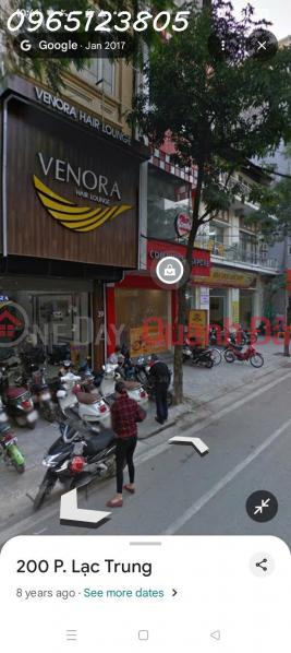 Property Search Vietnam | OneDay | Residential Sales Listings, A stunning townhouse with two street frontages on Lac Trung Street, Hai Ba Trung District, Hanoi, with an area of 57m2, priced at 63 billion VND.