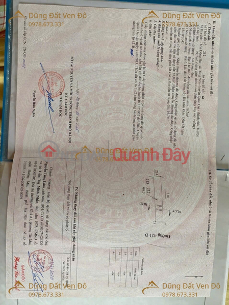 đ 10 Million PRIME LOCATION PROPERTY ON ROAD 421B – DONG YEN, QUOC OAI