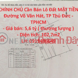 OWNER Needs to Sell Land Lot FRONT Vo Van Hat Street, Thu Duc City - HCMC _0