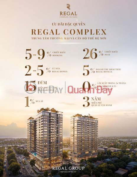 Cơ hội sở hữu căn hội view sông ngắm biển tại Regal Complex Đà Nẵng Việt Nam, Bán đ 7,5 tỷ