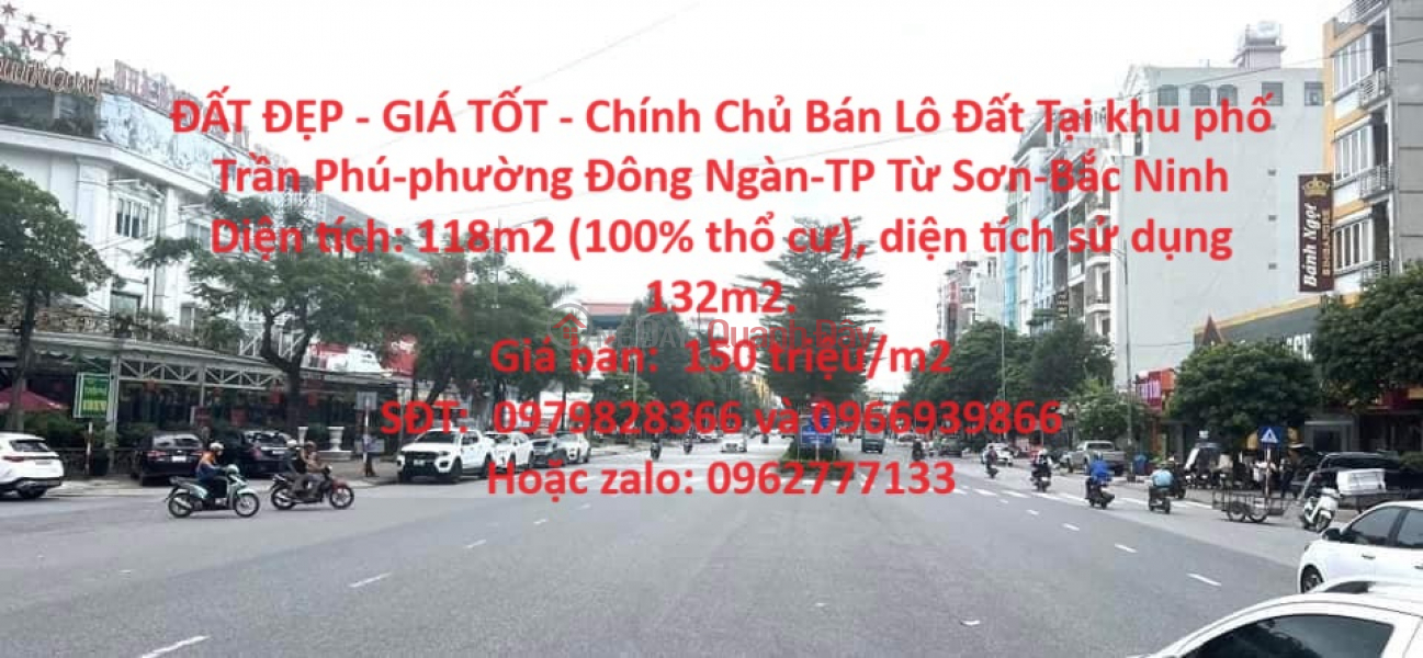 BEAUTIFUL LAND - GOOD PRICE - Land Lot for Sale by Owner in Dong Ngan - Tu Son City Sales Listings