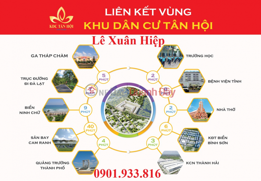 Quick sale of land at Tan Hoi KDC in Ninh Thuan, discount up to 7%, price only 11 million\\/m2 Vietnam | Sales | đ 1.2 Billion