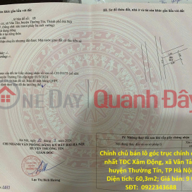 ĐẦU TƯ SINH LỜI – CHÍNH CHỦ CẦN BÁN ĐẤT TẠI xã Vân Tảo, huyện Thường Tín, TP Hà Nội _0