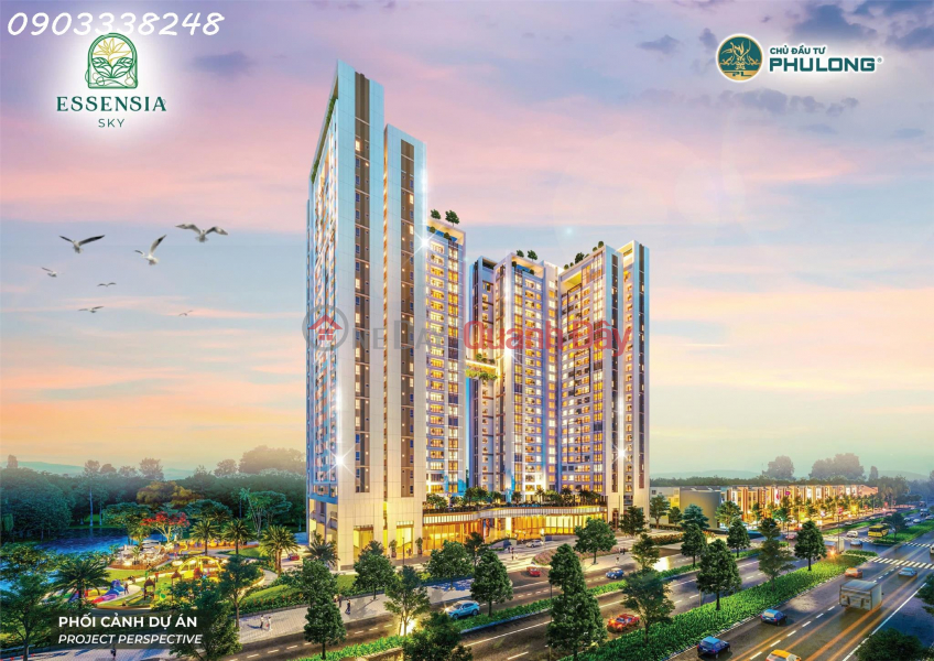 Selling a 2-bedroom apartment in Essensia Sky, high floor, corner unit, with Phu My Hung view, price only 6.78 billion VND. Sales Listings