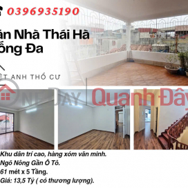 Bán nhà Phố Thái Hà, Gần Mặt Phố, Vừa Ở Vừa Cho Thuê, 61mx5T, Giá: 13.5 Tỷ, Lh: 0396935190. _0