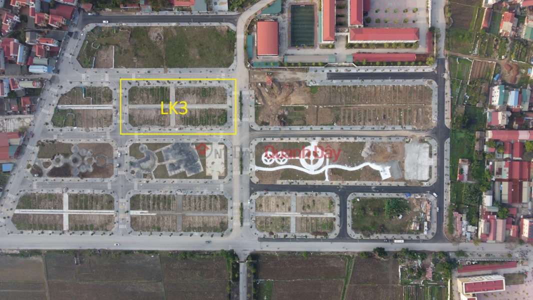 Announcement of Thuy Lam Dong Anh auction round 4 - March 24, 2024 - Row LK3 of Thuy Lam auction land Sales Listings