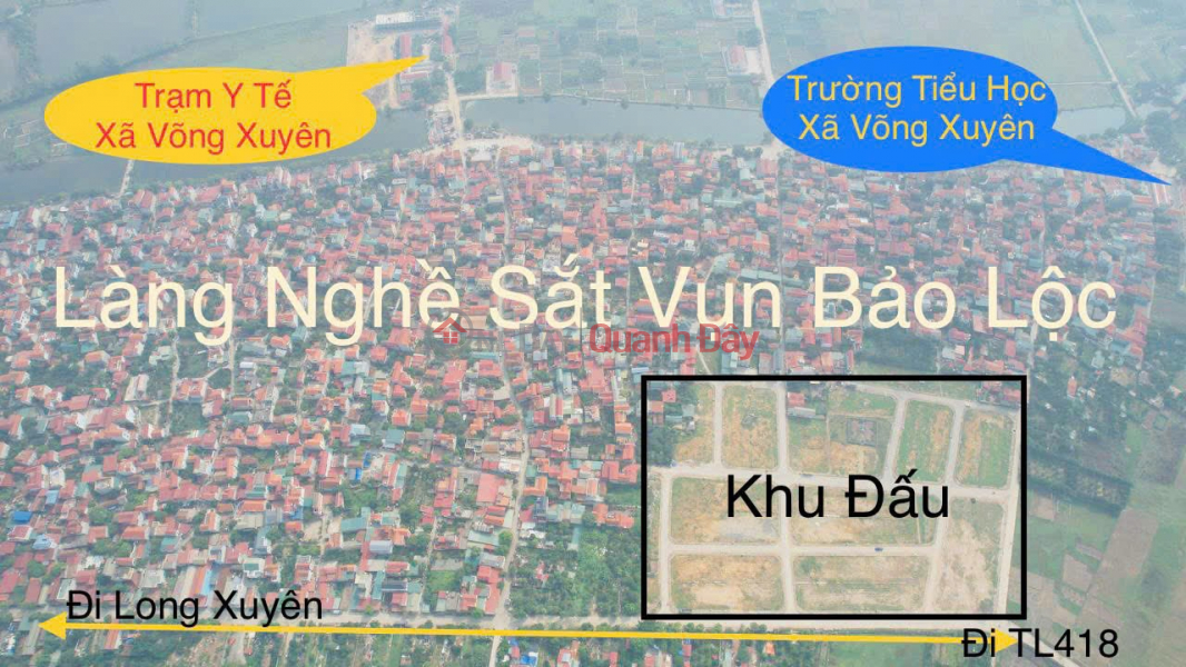 Property Search Vietnam | OneDay | Residential Sales Listings | Land for sale at auction in Dong Tre Lo Gio area, Bao Loc village, Vong Xuyen commune, Phuc Tho, Hanoi.