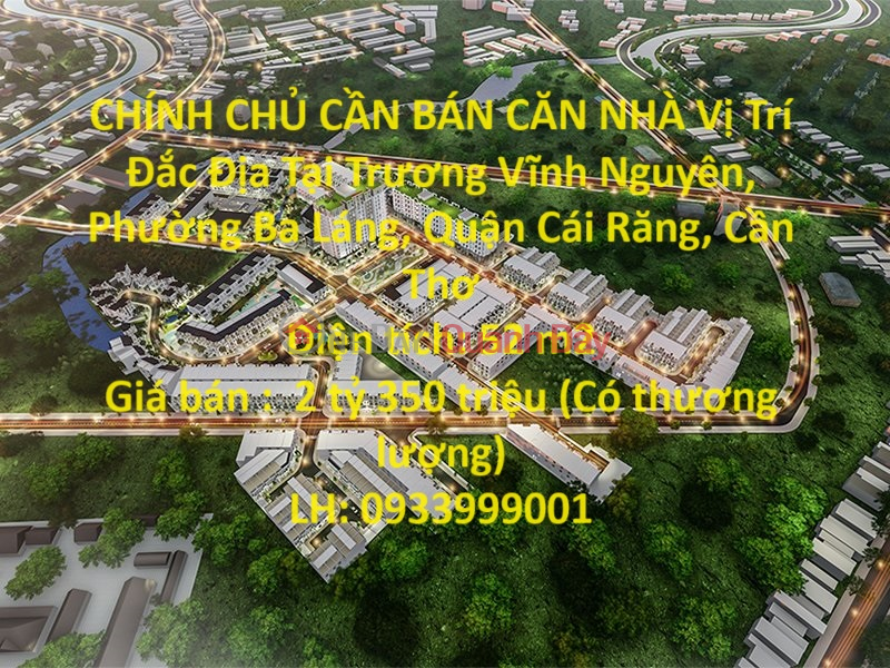 OWNER NEEDS TO SELL A HOUSE Prime Location In Cai Rang District, Can Tho Sales Listings