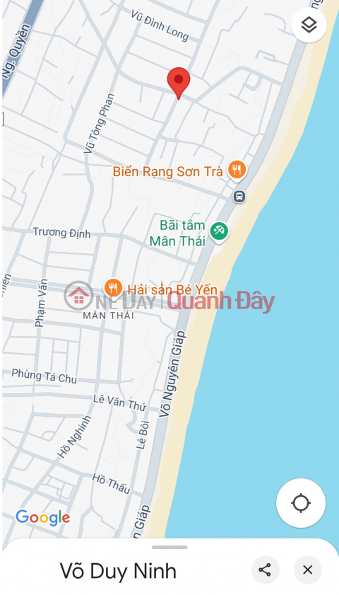 ► Frontage on Vo Duy Ninh, near Man Thai Beach, 110m2, 5.5m wide, over 4 billion _0