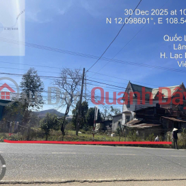 OWNER SELLING 1,869M2 LAND WITH WIDE REAR AREA, RESIDENTIAL LAND TITLE, FULL AMENITIES, FRONTAGE ON NATIONAL HIGHWAY 27C - LAC DUONG _0