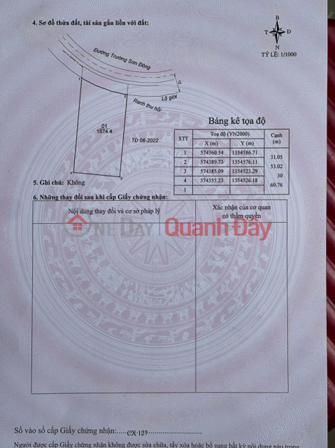 Owner selling land with frontage on Truong Son Dong Street, Dung Kno, Lac Duong - Large plot of land, excellent price. _0