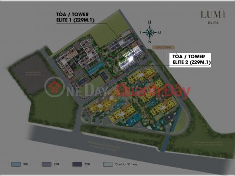 The owner is selling the most luxurious apartment in the Lumi Hanoi project at building E2 - 51m2 - 1 bedroom - price 3.75 _0