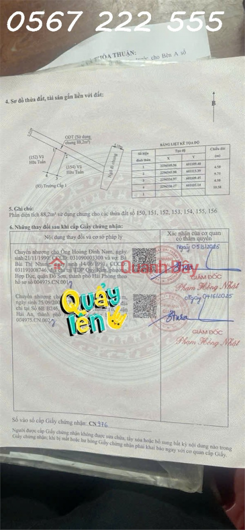 44.3m² plot of land, price only 7xx million - near Hoa Nghia 4-lane axis ZALO 0567 222 555 _0