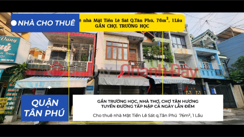 House for rent on Le Sat Street, Tan Phu District, 76m², 1 floor - near market and school, 13 million VND. _0