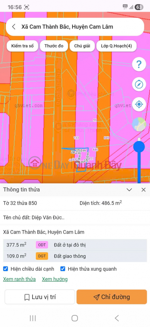 Bán ĐẤT CHÍNH CHỦ - GIÁ ĐẦU TƯ - Xã Cam Thành Bắc, Cam Lâm, Khánh Hòa _0