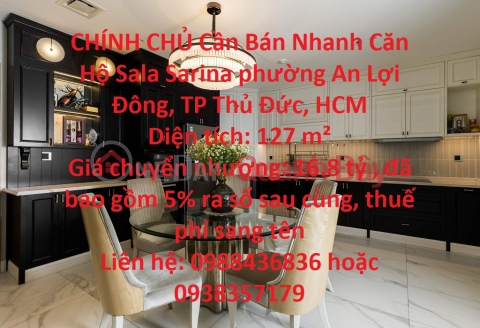 OWNER Need to Sell Sarina Apartment Thu Duc City Fast - Extremely Favorable Price _0