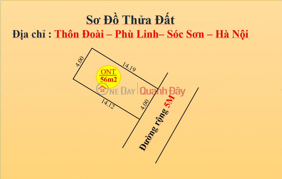 đ 25 Million | HOT PRODUCTS HAND FOOD PRICE, LAND SALE IN Xuan Doi Hamlet, Phu Linh, SOC SON, HANOI.