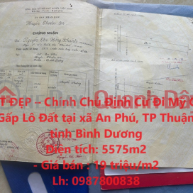 BEAUTIFUL LAND - Owner Relocating to America Urgently Needs to Sell Land Lot in Thuan An City, Binh Duong Province _0